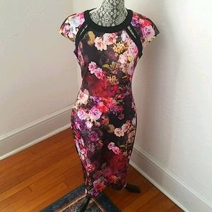 Beige by eci Floral Midi Dress